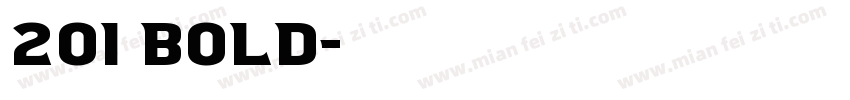 201 bold字体转换